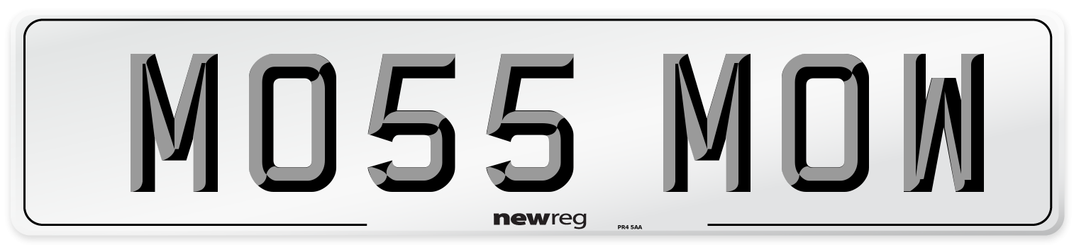 MO55 MOW Number Plate from New Reg